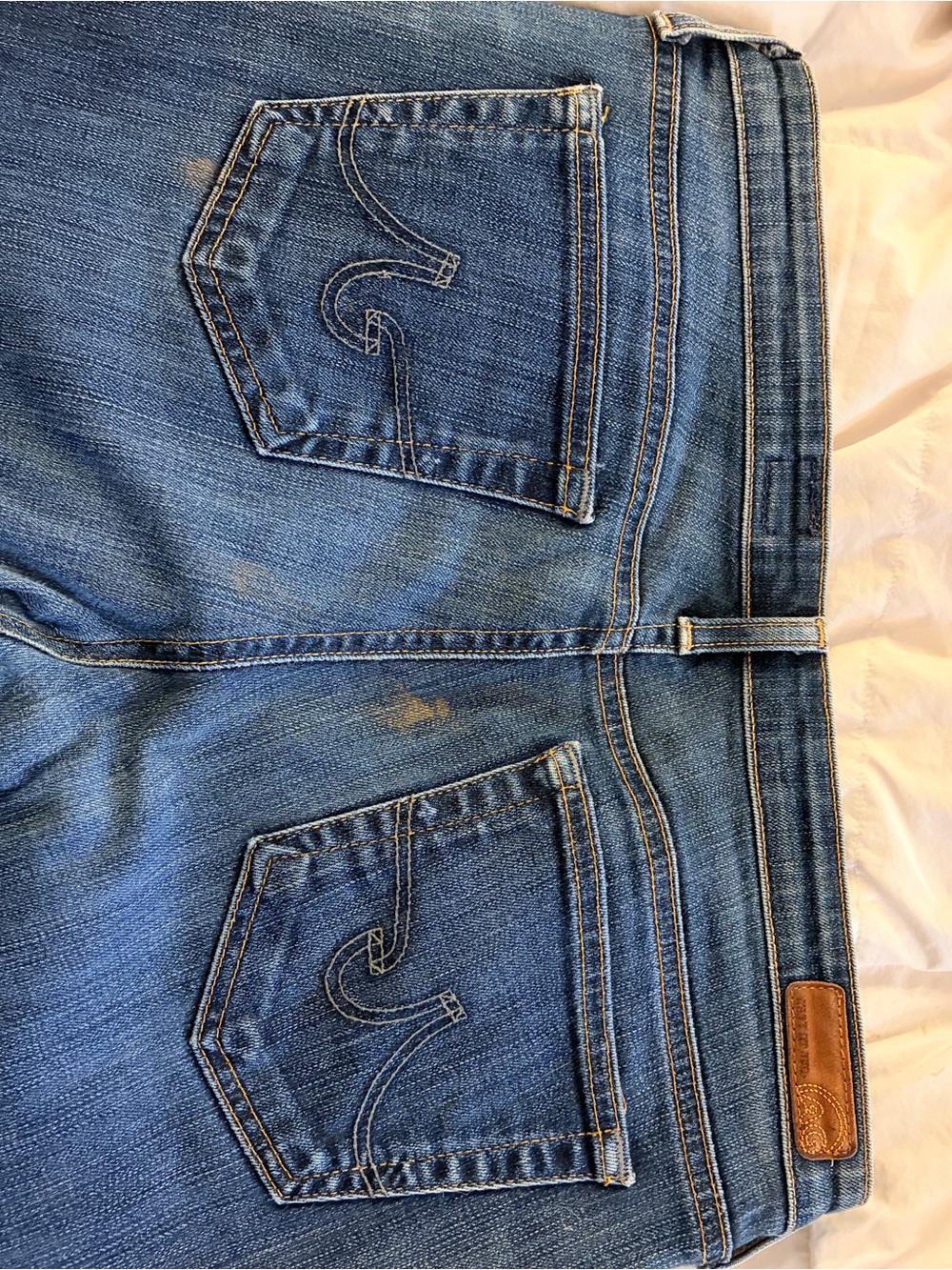 Ag Adriano Goldschmied Women's Cropped Jeans - Medium Blue